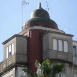 Edificio “La Campana”. Detalle remate torreón. (Foto Francisco García Gómez).