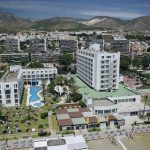 Vista aérea del hotel Pez Espada, en Torremolinos.