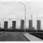 Urbanización Playamar en construcción, fotografía del Estudio Lamela.