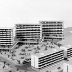 Maqueta de una parte de la urbanización Eurosol, en Torremolinos (Archivo Rafael La-Hoz).