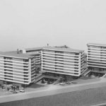 Maqueta de una parte de la urbanización Eurosol, en Torremolinos (Archivo Rafael La-Hoz).