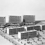 Maqueta de una parte de la urbanización Eurosol, en Torremolinos (Archivo Rafael La-Hoz).