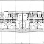 Planta de uno de los bloques destinados a apartotel de la 2ª fase del proyecto de urbanización Eurosol, en Torremolinos (Archivo Rafael de La-Hoz).