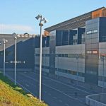 Escuela de Ingenierías de la UMA. Fachada posterior. Vista parcial (foto Rodríguez Marín)