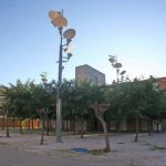 Residencia Universitaria de la UMA. Espacio ajardinado interior (foto Rodríguez Marín)