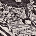 años cuarenta. Bloques en construcción (Archivo Municipal de Málaga)